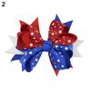 Kids Star Stripe US Flag Bowknot Hairpin Hair Clip Independence Day Party Prop