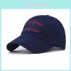 Cotton Baseball Cap With Letter Embroidery Lettering Durable Sunshade For Adults