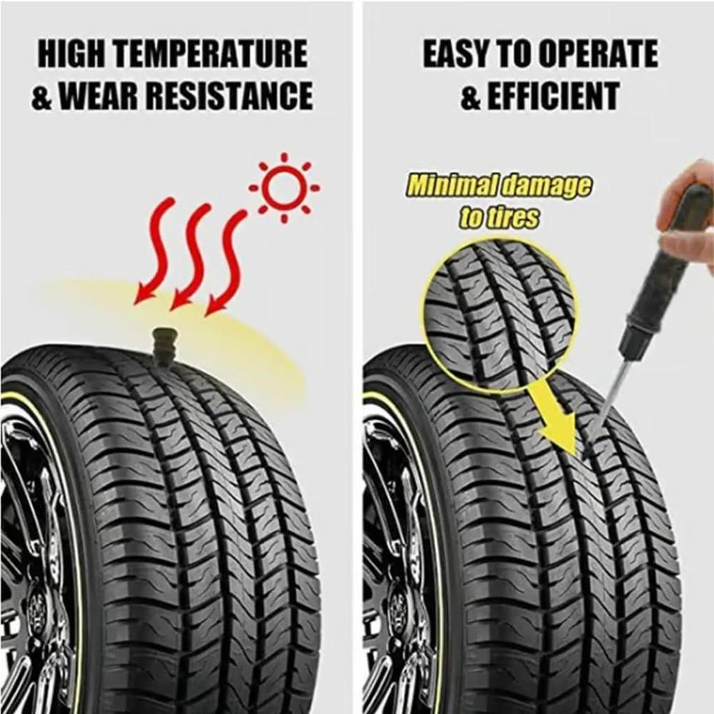 30pcs Tire Repair Nails, Car Motorcycle Tire Puncture Repairing Heavy Duty Screw-in Tire Repair Plugs For Truck Scooter Bike