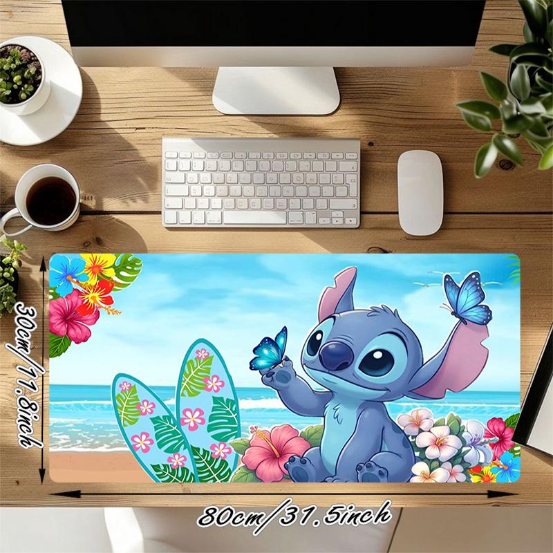 Lilo Stitch Xl Gaming Mouse Pad Nonslip Rubber Base Stitched Edge Waterproof Desk Mat For Pc Laptop Gamer Office Computer Accessories C929900