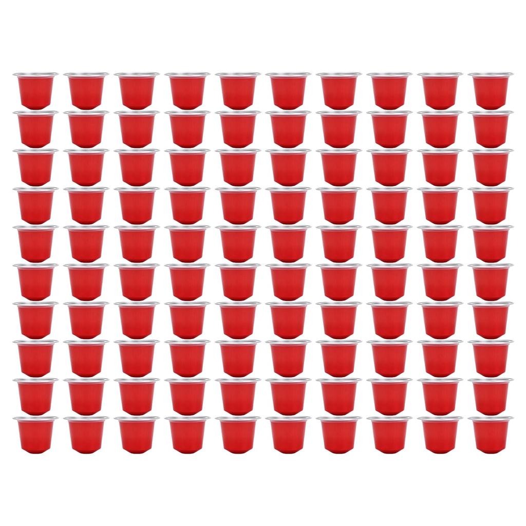 100 Pcs 15ml Empty Coffee Capsule Cups Aluminum Foil Refillable Coffee Capsules Easy Sealing for Coffee Makers