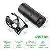 Estoque UE Tubo Inferior Bateria de Lítio 48V 7Ah BMS 18A Alta Qualidade com Carregador 2A Recarregável Adequado para Ebike
