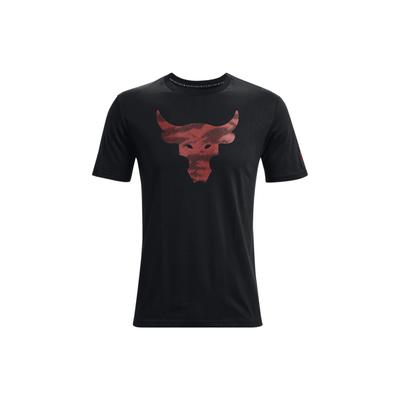 Project Rock Brahma Bull Print Short Sleeve T-Shirt Men Tops Black 1371214-001