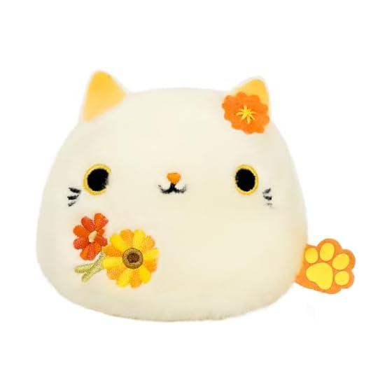 Sanei Boeki Dango Friends Цветочный Кот Данго Гербера Ш7,5 x Г6 x В7 см Плюшевая Игрушка NDH05