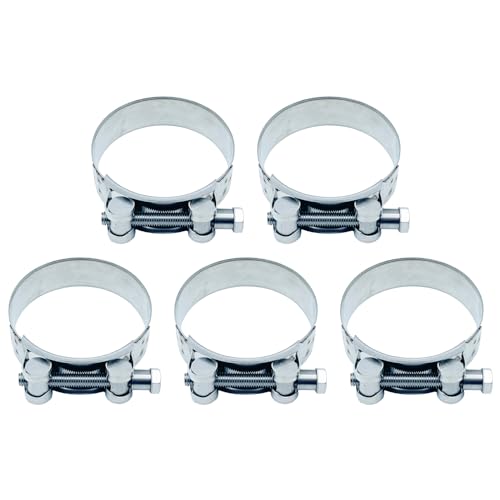 

Хомут глушителя Nanarico Мотоциклетный болт Хомут для трубы шланга Глушитель Нержавеющая лента Хомут глушителя Выхлопная труба 56-59 мм Набор из 5 штук