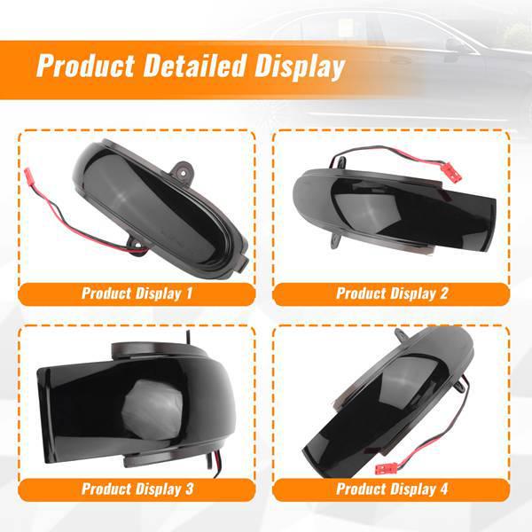 Pair of Rearview Mirror Lights for Mercedes-Benz C-Class W203 T-Model S203