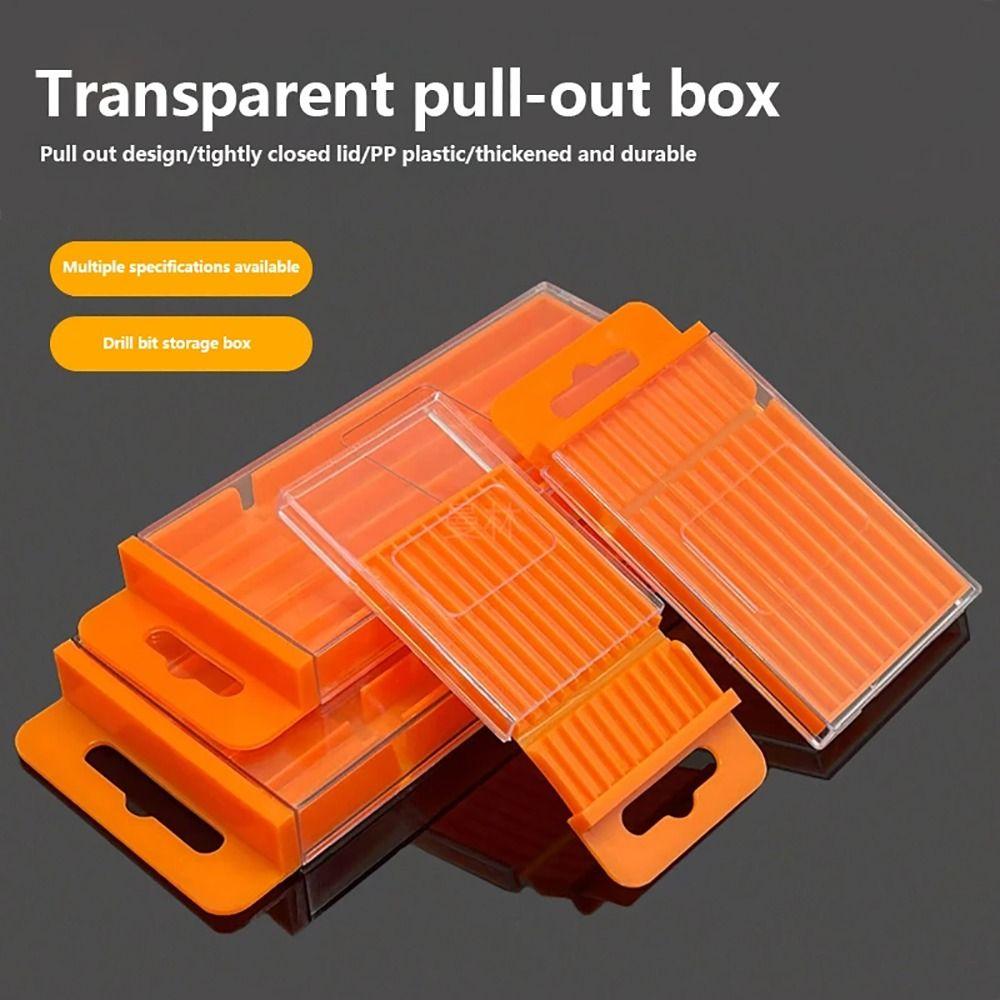 1Pcs Pull-out Design Tool Parts Storage Case Hardware Tool Box  For Twist Drill Tap Accessories