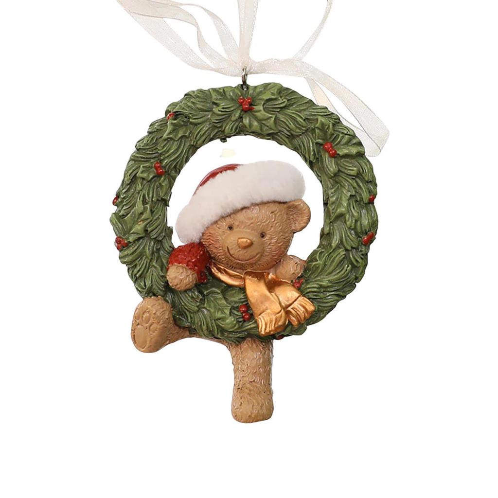 Vintage 3D Christmas Decoration Resin Pendant Christmas Decoration Christmas Tree Gift Bell Trojans Hanging Decoration