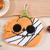 Soft Coral Fleece Halloween Pumpkin Hand Towel Hangable Kitchen Towels  Home Bathroom Use