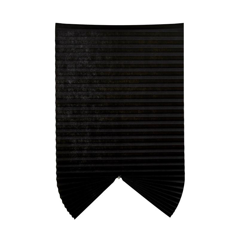 Black White Pleated Blinds Blackout Curtains Roller Window Blinds Folding Curtains for Living Room Bedroom Bathroom