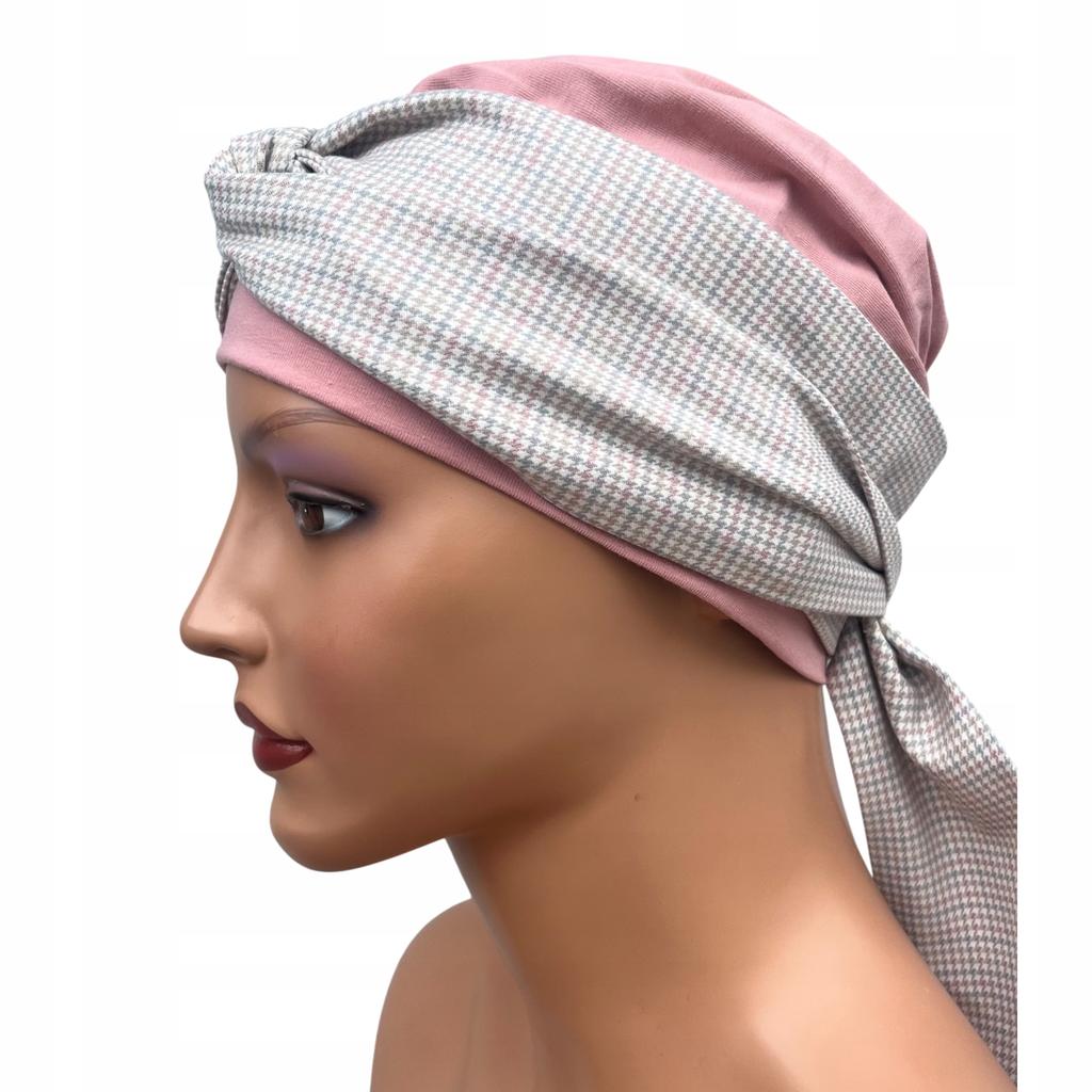 Turban Damski Lena 143-532 Chusta Na Głowę Z Bawełny Także Po Chemioterapii