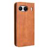 For OnePlus Nord 4 Leather Case Wallet Stand Retro Texture Phone Cover