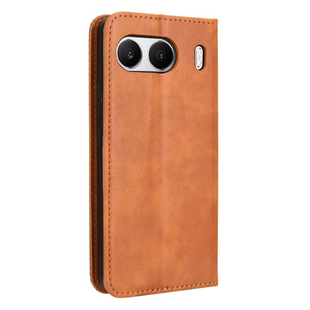For OnePlus Nord 4 Leather Case Wallet Stand Retro Texture Phone Cover