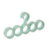 2pcs Multi Functional Circular Hanger, Scarf, Scarf, Tie, Belt Storage Hanger, Home Wardrobe Hook Hanger.