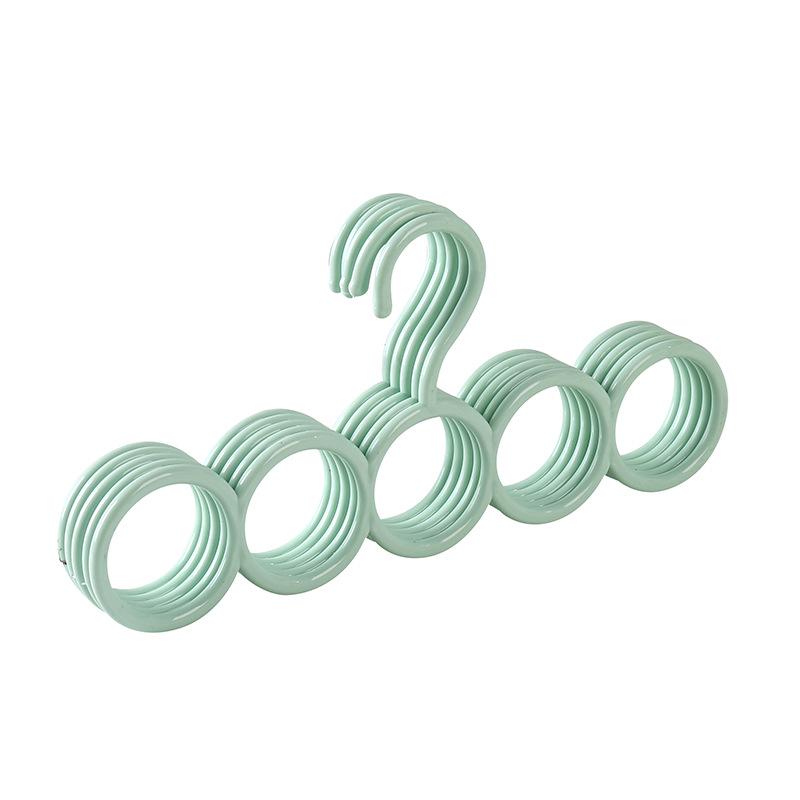 2pcs Multi Functional Circular Hanger, Scarf, Scarf, Tie, Belt Storage Hanger, Home Wardrobe Hook Hanger.