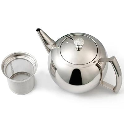 1,5 l Edelstahl-Kaffeekanne, Teekanne, Teefilter, Isolierkanne für Zuhause, Hotel, handgefertigter Induktionsherd mit kaltem Wasser, Teekanne