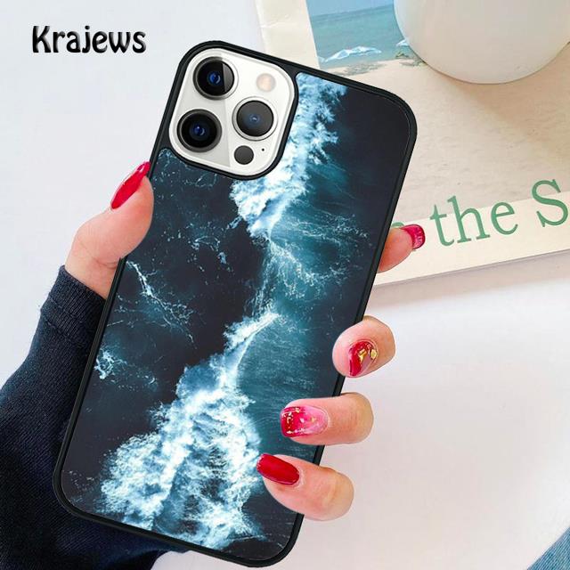Blue Sea Ocean Waves soft Phone Case Cover For iPhone 17 Air 16 15 14 plus 12 13 pro max coque Shell Fundas