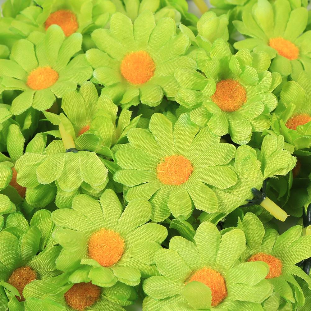 Gänseblümchen-Blütenköpfe 11 Farben Künstliche Gerbera-Gänseblümchen Stoffblumen Hochzeitsfeier Dekoration Bastelblumenköpfe