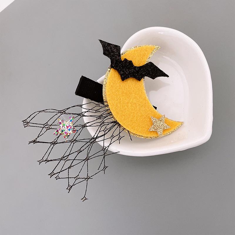 Bandeau Citrouille d'Halloween Squelettique & Pinces à Cheveux Mignonnes pour Enfants