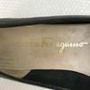 Salvatore Ferragamo Lizard Leather Pumps 6C 23 black(USED)