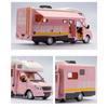 Zabawki w skali 1/32 Camper RV Samochód kempingowy, odlewany metal Pojazd rekreacyjny Udawaj, że bawisz się z napędem pull back Model Drzwi i markiza samochodu Otwarte światło Dźwięk dla chłopca dziewczynki