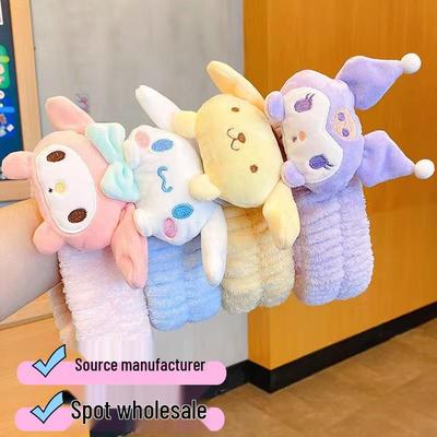 Κορεατική Χαριτωμένη Sanrio Κινούμενο Σχέδιο Πλύσιμο Προσώπου Βελούδινη Ταινία Μαλλιών Λαστιχάκι Μαλλιών