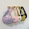 Today's Popular Cloud Puff Bag Girl Fashion Pleated Shoulder Bag Simple Solid Color Student Portable Underarm Bag