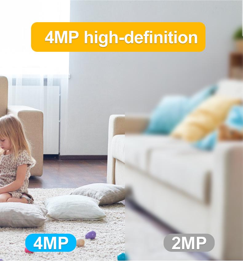5G Dual-Band HD Wireless Indoor Smart Camera with Full-Color and 4G Network Monitoring