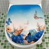 Autocollants Étanche Amovibles pour Abattant de Toilettes Avec Motifs Vifs Parfaits Pour la Salle de Bain Décoration DIY de la Maison
