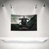 L-Lord of the lost Flag Rock Music Band Banner with Grommet HD Printing Tapestry Exhibition, Music Band Fans, Garage Decor