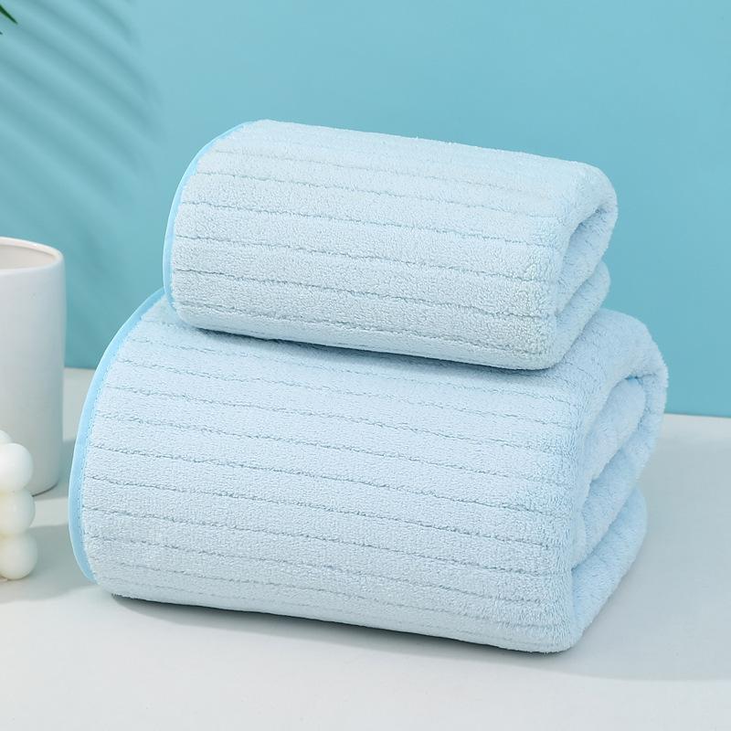 Korallenfleece-Handtuch großes Set Mutter-Kind-Handtuch Erwachsenen-Paar Heimgebrauch täglich weich und bequem Wasseraufnahme