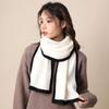 Thicken Knitted Scarfs Wool Plush Neckerchief Shawl Winter Scarf  Women