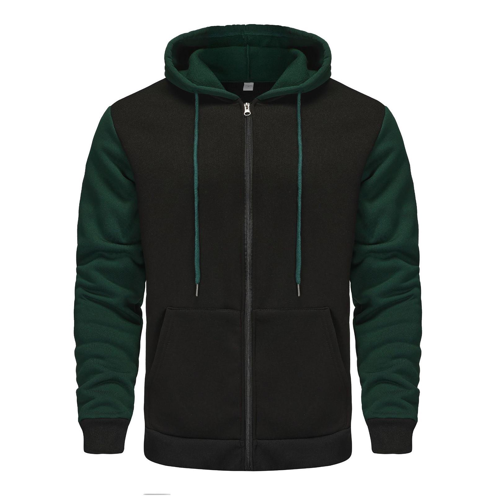 

Мужская повседневная толстовка с капюшоном и завязками на талии с цветными блоками XXL