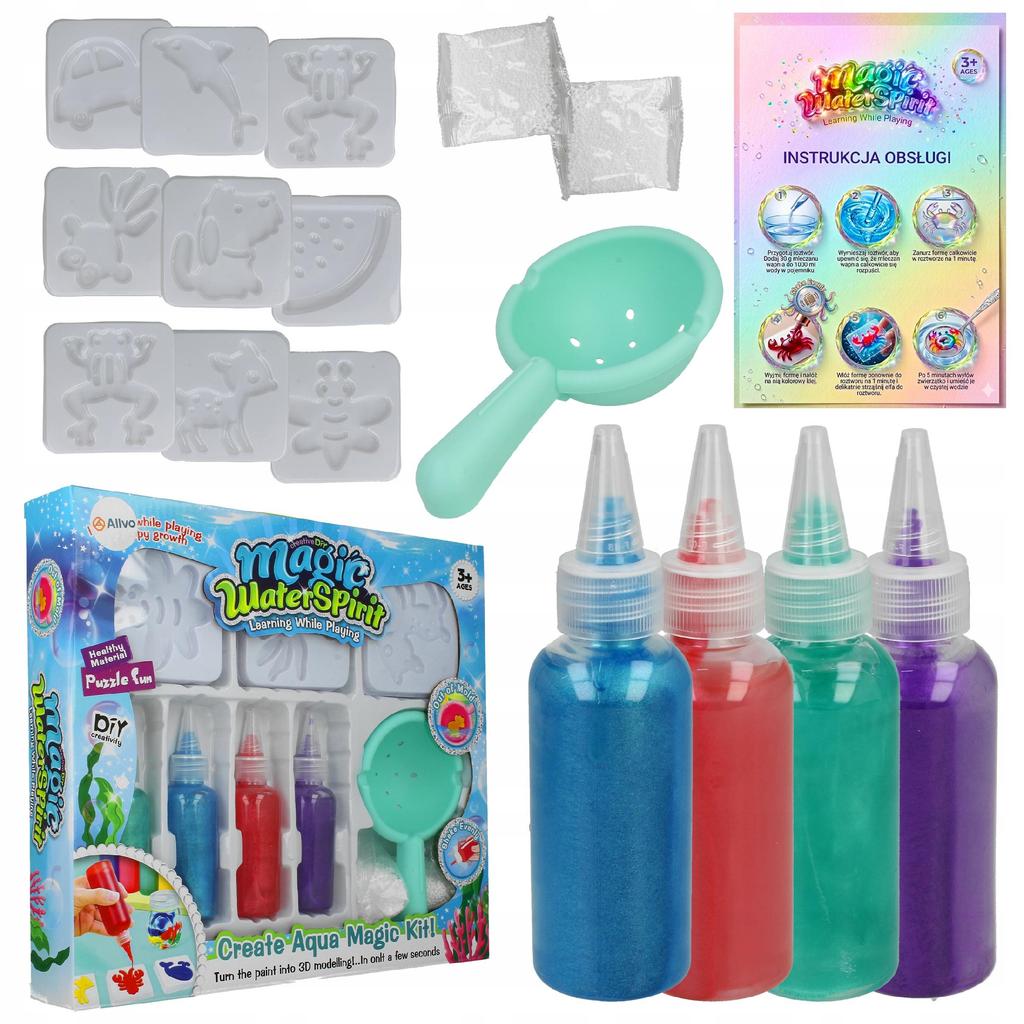 [PACZA] Creative set for children Magic Water Gel + Molds Z3421N