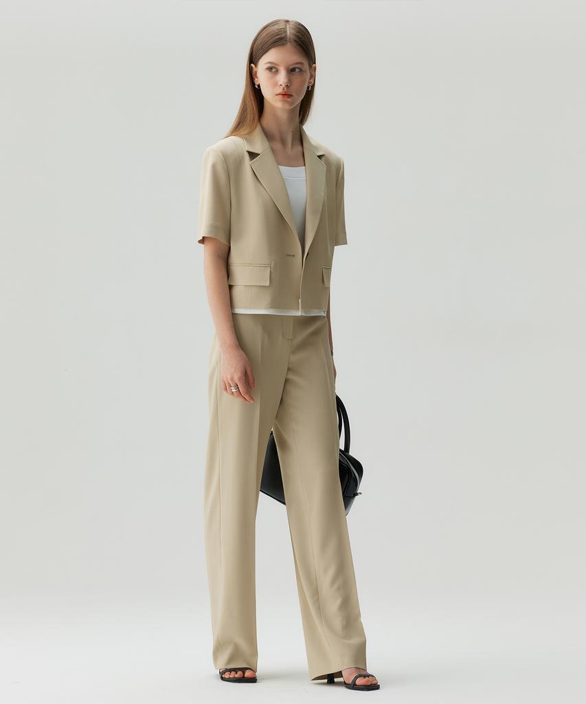 MIND BRIDGE WOMEN [W][Couture] Straight Slacks - 2 Colors