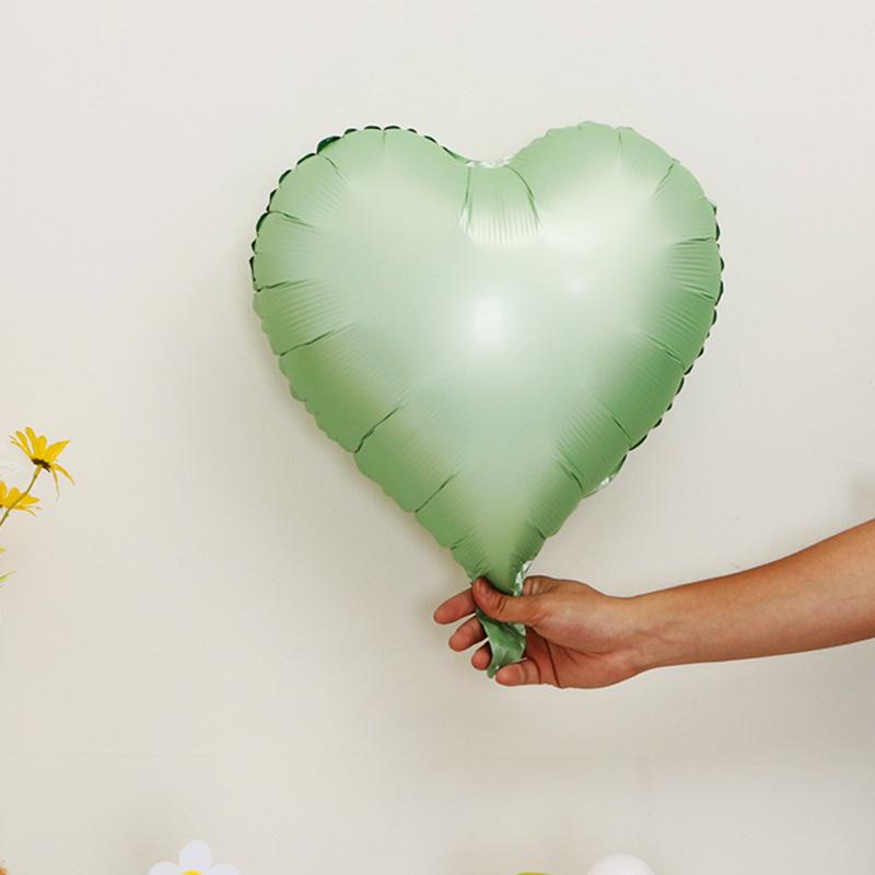 18-Inch Heart-Shaped Aluminum Film Aluminum Foil Balloon Celebrates Wedding, Valentine'S Day Confession, Party Decoration Scene Arrangement