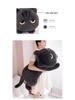 Large Black Cat Plush Pillow Doll - Long Striped Plush Toy for Boys and Girls