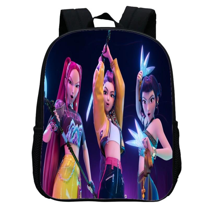 Printed Witch Hunters Huntrix Kpop Kindergarten Bag, Cartoon 12-inch Backpack Lightweight