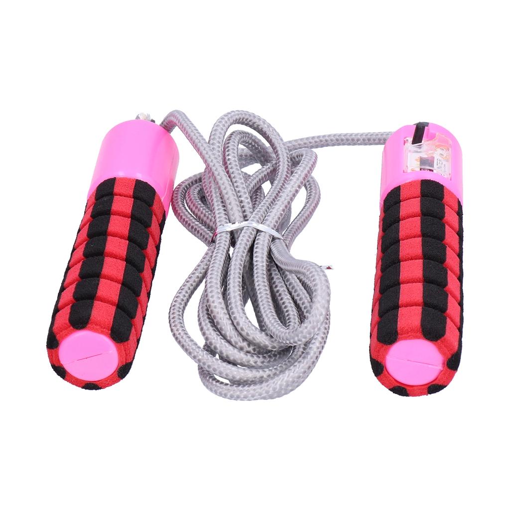 Unisex Jump Ropes with Electronic Counter Adjustable Counting Skipping Rope for ExerciseRed