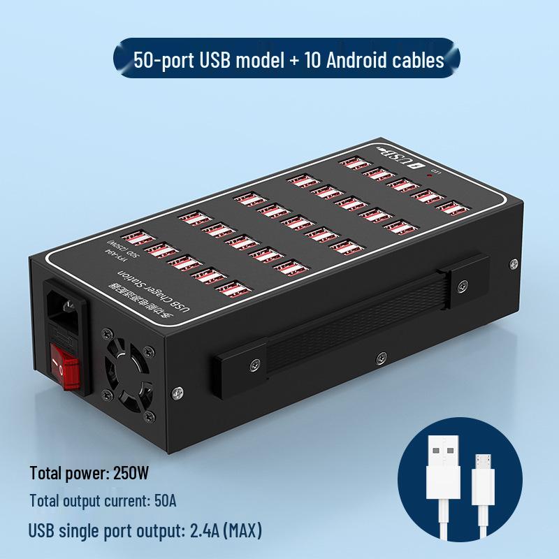 Multi-Port USB Fast Charger: Smart Desktop Charging Station for Multiple Devices