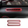 For Ford Mustang Shelby 2015- Red Carbon Fiber Front Side Vent Overlay Cover