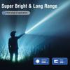 Super Bright 5*LED Flashlight 2500LM Aluminum Alloy Type-c Rechargeable Torch Waterproof Camping Fishing Lantern