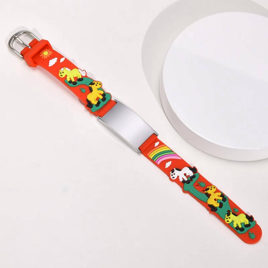Brățară Personalizată pentru Copii, Brățară Reglabilă Personalizată Pentru Băiat Fată, Gravată de Urgență Alergie Epilepsie Autism Diabet