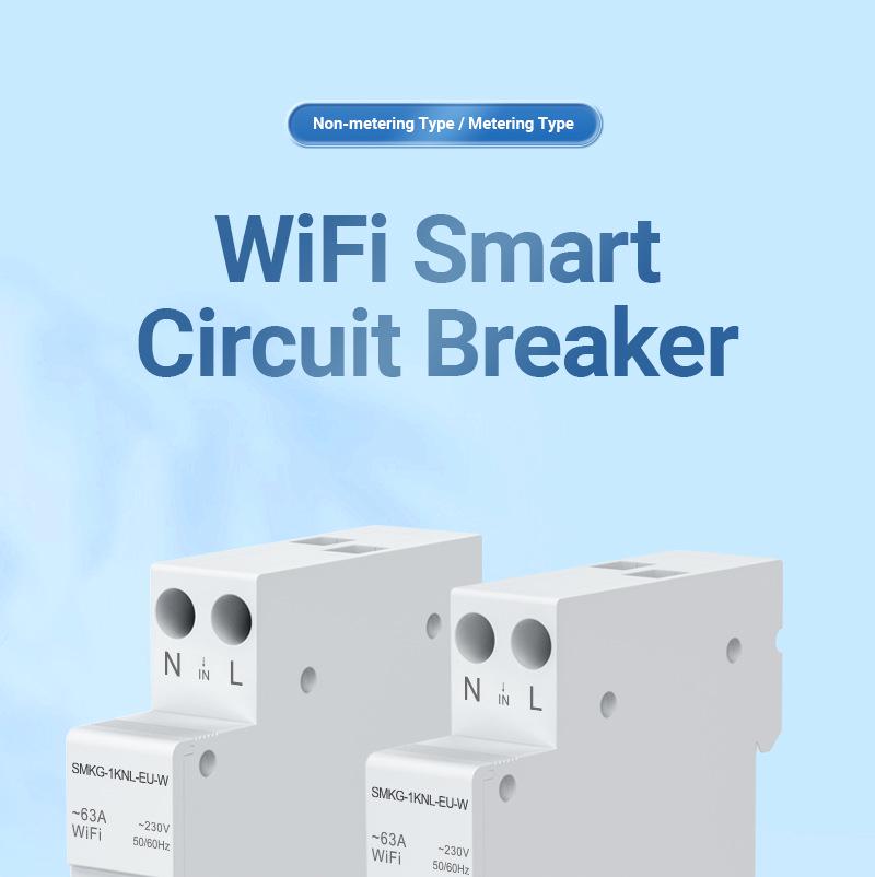 Întrerupător inteligent WiFi Tuya: Telecomandă, Temporizare, Măsurare, Protecție la supracurent/supratensiune, Alarmă și Întrerupător de aer.