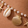 Bohemian Starfish Shell Imitation Pearl Belly Chains for Women Summer Vacation Sand Beach Sexy Bikini Waist Chain Body Jewelry