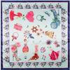 New Oil Painting Floral Print Women Silk Scarf Large Square Scarves Female Bandana Fashion Ladies Hijab Kerchief Scarves