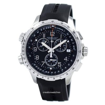 Khaki Aviation X-Wind Chronograph Quartz GMT H77912335 Men's Watch