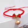 Handmade on the run princess bracelet Xiaohongshu same style Snow White bell bow woven hand rope gift female