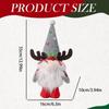 Gnome Christmas Ornaments Faceless Figurines With White Beard Stuffed Small Tabletop Doll Sculpture For Living Room Office