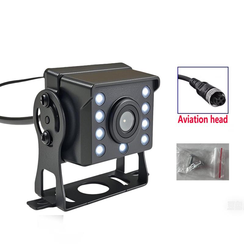 HD car reversing camera car 12-24V bus night vision waterproof reversing camera monitoring waterproof sunscreen CCD